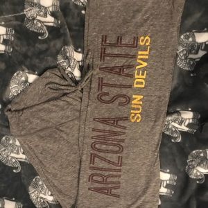 ASU sundevil sweat pants and hoodie top